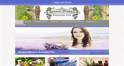 Desktop Screenshot of ancientwisdomessentialoils.com
